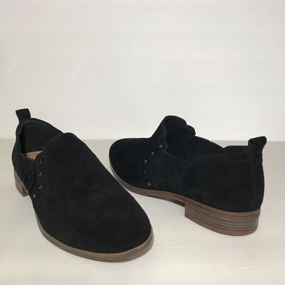 Clarks Trish Bell Studded Suede Slip-On Booties - Picture 3 of 7